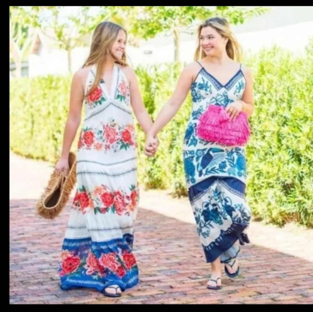 Farm Rio Tropical Tiles Maxidress - Picture 2 of 8